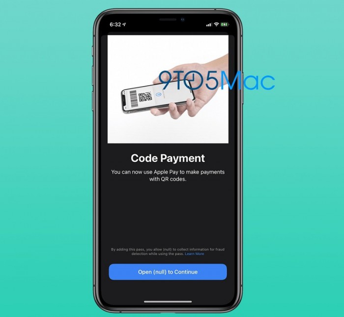有证据显示Apple Pay未来可以用二维码进行支付