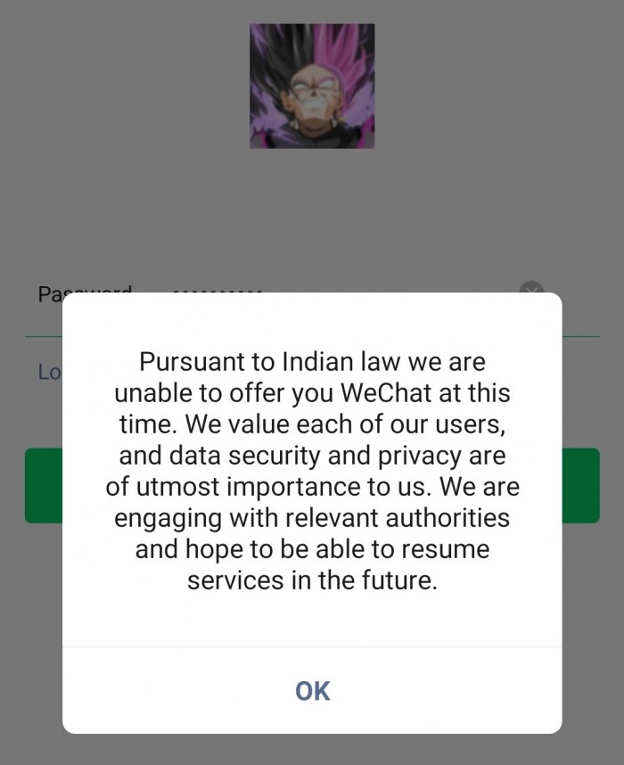 微信停止服务印度本地用户 中国电话号码注册不受影响