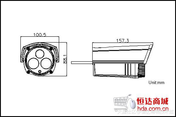 海康130W 双灯3210D-I5摄像头评测