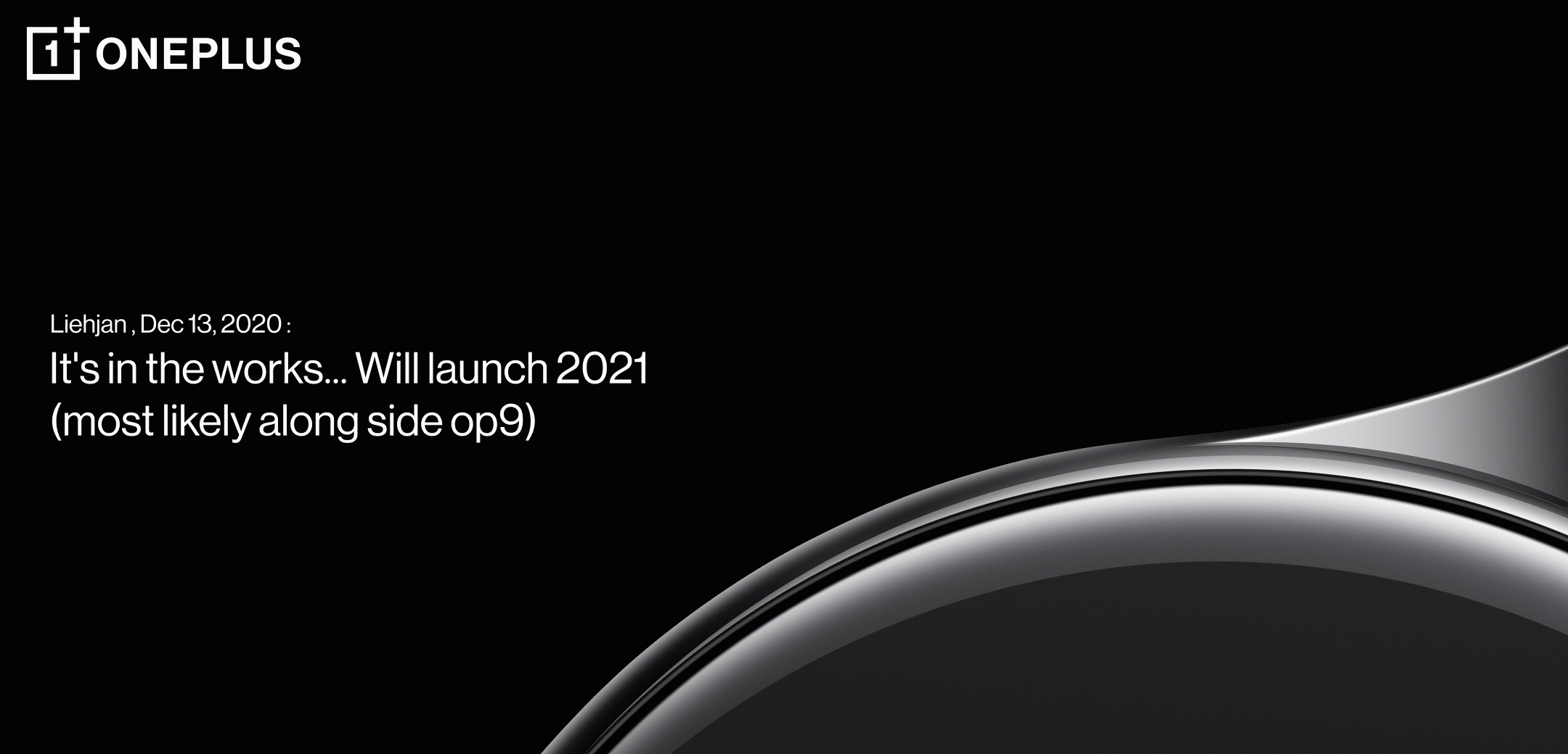 一加智能手表终于被官方确认 将与OnePlus 9同时发布