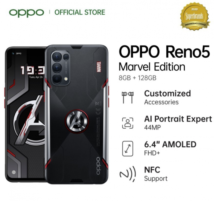 OPPO在印尼推出Reno5漫威版智能手机【图】